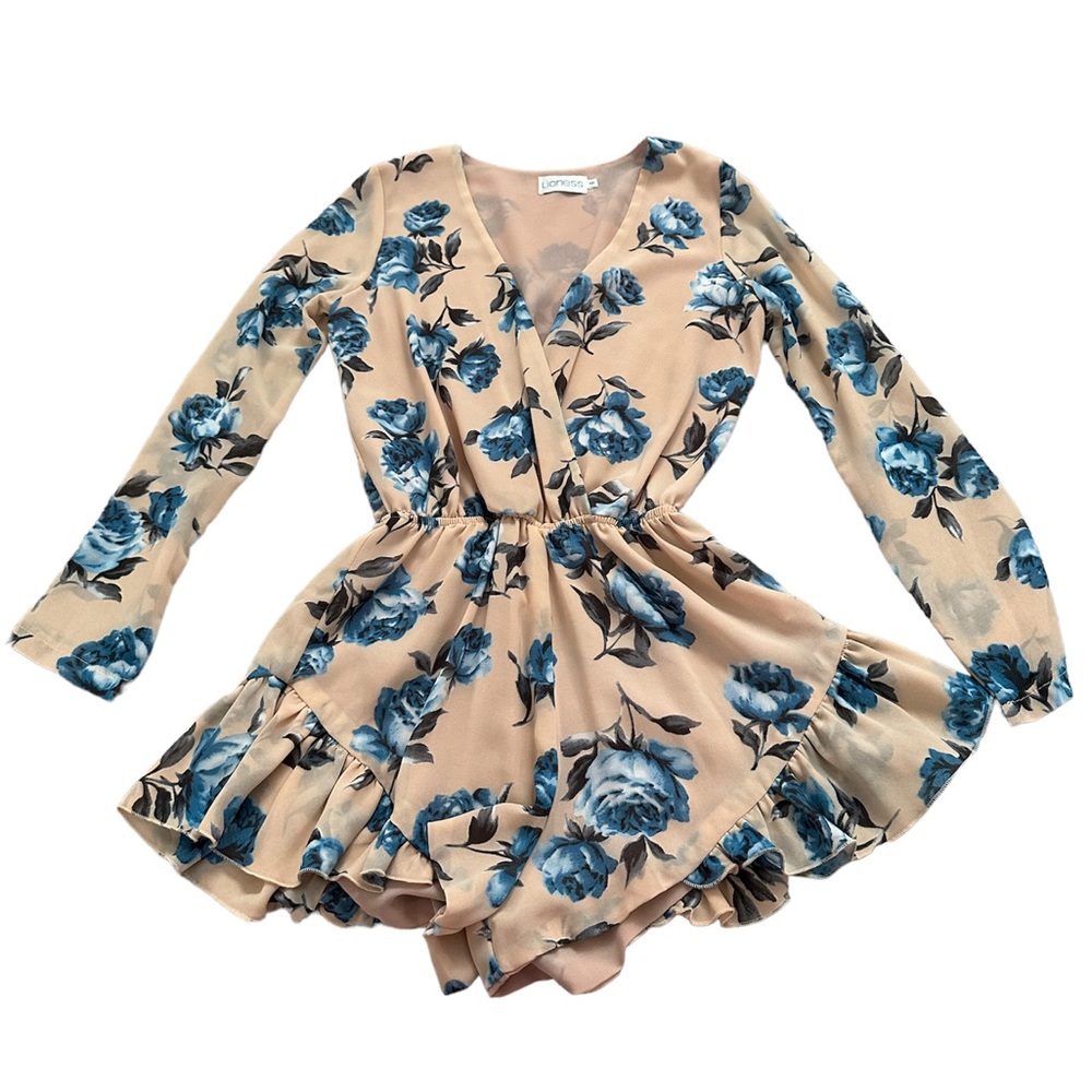 Floral Blue Jumpsuit